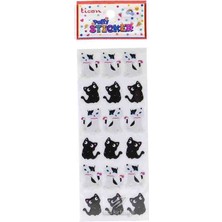 Ticon Sticker Puffy Kabartma Etiket 348902 Kedi