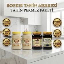 Hakbur Bozkır Yöresel Geleneksel Taş Değirmen Doğal Beyaz Tahin 935 gr 2 Adet & Geleneksel Üzüm &keçiboynuzu Pekmezi 950 G