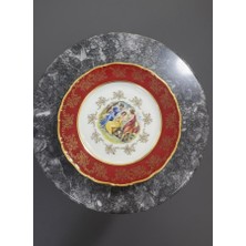 Elips Hediyelik Romeo&juliet Porselen Ayaklı Pasta Tabağı