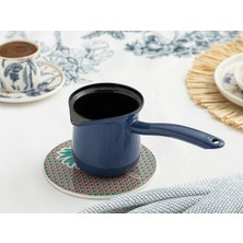 Feyza Design Koyu Mavi Emaye Cezve 500 ml – Şık ve Dayanıklı Tasarım