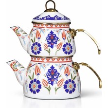 Feyza Design Mini Emaye Çaydanlık, Şık ve Dayanıklı, Pratik Kullanım, Renkli Tasarım