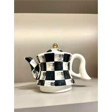 Feyza Design Damalı Sadem Demlik, Şık ve Zarif Çay Demliği, Ev ve Hobi Için Mükemmel