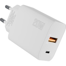 SARVONA Hytech HY-XT75 20W Pd +Usb Qc 3.0 18W Beyaz Ev Hızlı Şarj Adaptör