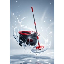 Özgürce Pratik ve Şık Döner Başlıklı Temizlik Kovası Seti