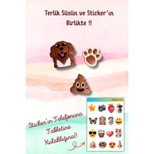 Birikiyedi 3'lü Set Jibbitz Terlik Süsü Köpek,pati