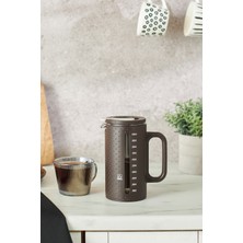 Feyza Design Vini French Press 1000 ml Kahverengi, Şık ve Dayanıklı Kahve Demleme Aracı