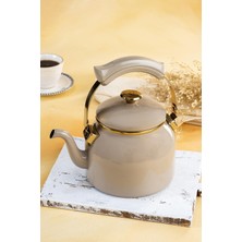 Feyza Design Şık Bej Demlik, 2250 Ml, Kaliteli ve Kullanışlı Tasarım