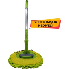 Özgürce Araç Temizlik Mopu ve Yedek Başlık Seti, Hızlı ve Kolay Temizlik Için