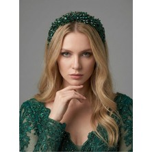 Magic Tiara El Yapımı Çiçek Detaylı Taç – Zarif ve Romantik Dokunuş