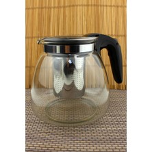 Feyza Design Borosilikat Cam Tek Demlik 700ML, Bitki ve Çay Demleme Süzgeçli