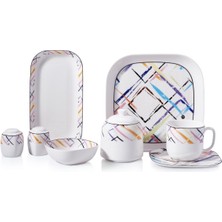 Feyza Design Şık 28 Parça Kahvaltı Takımı, Zarif ve Dayanıklı Tasarım