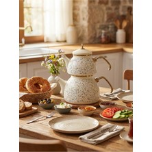 Feyza Design Şık Emaye Çaydanlık, Dayanıklı ve Kullanışlı Tasarım