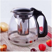 Feyza Design Borosilikat Cam Servis Bitki Çayı ve Ihlamur Demliği 1250 ml