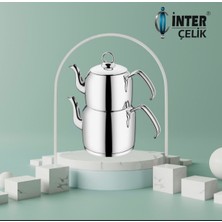 Feyza Design Mini Çelik Sahra Çaydanlık, Şık ve Dayanıklı Tasarım