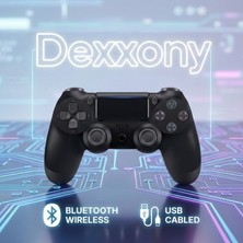 Dexxony Premium Ps4 / Pro / Slim Uyumlu Kablosuz Oyun Kolu - V2 Çift Titreşimli Bluetooth Gamepad