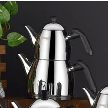 Feyza Design Paslanmaz Çelik Çaydanlık Takımı, Elegant ve Dayanıklı Tasarım