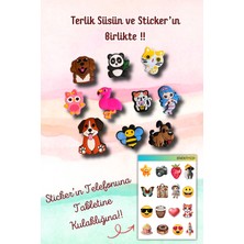 Birikiyedi 10'lu Set Jibbitz Terlik Süsü Sevimli Hayvanlar,deniz Kızı Temalı