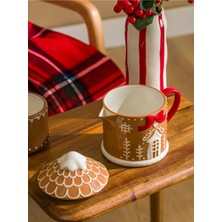 Feyza Design Yılbaşı Temalı Seramik Demlik 590 Ml, Şık ve Kullanışlı Tasarım