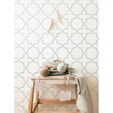 Artikel Geometrik Şekil -2 Stencil Boyama Şablonu 50x70 cm, Duvar Stencil, Fayans Stencil, Mobilya Stencil