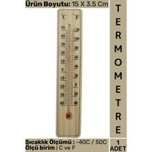Wintoup #termometre Kompakt Iç Mekan Ev Çocuk Bebek Odası Doğal Ahşap -40C/50C Sıcaklık Isı Ölçer Termometre