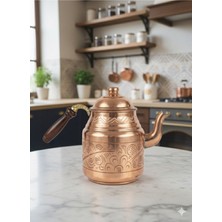 Feyza Design Kahveci Bakır Demlik, Zarif ve Dayanıklı Kızıl Bakır Tasarımı