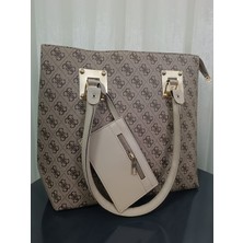 Elaa Aksesuar Desenli Kartlıklı Kadın Omuz Çantası