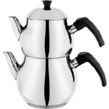 Feyza Design Paslanmaz Çaydanlık Takımı 4 Parça, Şık ve Dayanıklı Tasarım