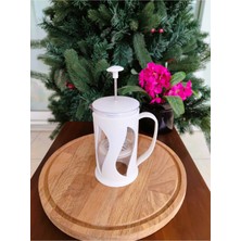 Feyza Design Yumuşak Ekru French Press, 500 Ml, Kahve ve Çay Demleme Için Şık Seçenek
