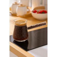 Feyza Design Damla Model Cam Cezve, 400 Ml, Saplı, Isıya Dayanıklı, Eşsiz Tasarım