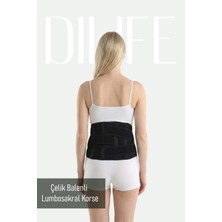 Çelik Balenli Lumbosakral Korse Fel Fıtığı Siyatik Sinir Ağrı Bel Korsesi Standart Beden