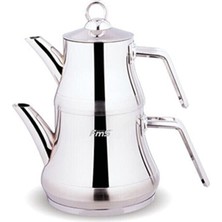 Feyza Design Paslanmaz Çelik Çaydanlık, Dayanıklı Orta Boy, Şık ve Pratik Kullanım