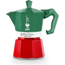 Feyza Design Yeşil Kırmızı Moka Pot Exclusive Italia 3 Cup, Şık ve Kullanışlı Tasarım