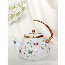 Feyza Design Emaye Demlik 2,5l, Kamp Soba Üzerinde Çay Demleme Için Ideal