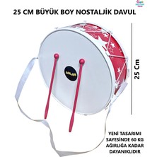 Brother Toys Oyuncak Davul Çocuk Gösteri Davulu 25 cm Kırmızı Renk