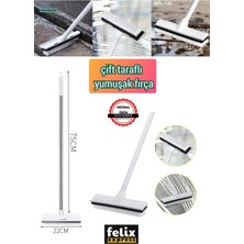 Funflex Çift Taraflı Wc Cam Fayans Parke Duvar Temizleme Fırçası