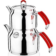 Feyza Design Paslanmaz Çelik Çaydanlık Imaj Jumbo Boy DN12032