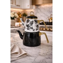 Feyza Design Modern Emaye Çaydanlık, Dayanıklı ve Uzun Süreli Kullanım Için Tasarlandı