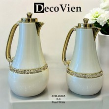 Feyza Design Şık Iç Cam Termos 2'li Takım, Dayanıklı ve Sızdırmaz Tasarım