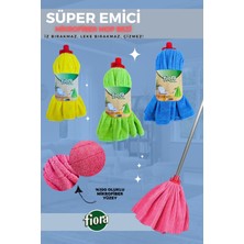 Özgürce Çok Amaçlı Mikrofiber Mop ve Temizlik Bezi Seti, Her Sapa Uyumlu