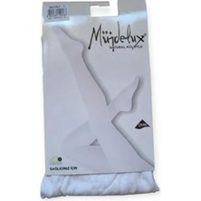 Müjde Kadın Beyaz Natural Kalın 80 Denye Külotlu Çorap