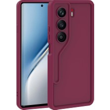 Joie Creatif Tecno Camon 40 4g Kılıf Kamera Korumalı Zore Ananas Kapak - Mürdüm