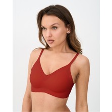 Alya Underwear Kadın Hafif Dolgulu Ince Askılı Dikişsiz Lazer Kesim Hayalet Sütyen