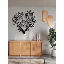 B2M Designs Dekoratif Metal Duvar Aksesuarı – Kalp Yaprak Motifi