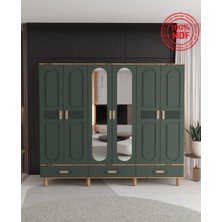 T&B Dova 6 Kapaklı Çekmeceli Gardırop - Tamamı Mdf