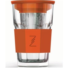 Feyza Design Turuncu Zest Cam Demlik, Çay Demleme Için Şık ve Dayanıklı Tasarım