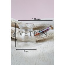 Feyza Design 400 ml Isıya Dayanıklı Çiçekli Cam Cezve