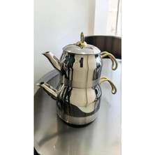 Feyza Design Goldkulp Indüksiyon Çelik Çaydanlık 4l Aile Boyu, Sağlam ve Şık Tasarım
