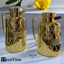 Feyza Design Şık 2'li Çift Cam Termos Seti, Sıcak ve Soğuk Kaliteli, Dayanıklı Tasarım