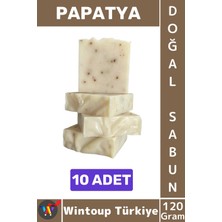 Wintoup #katısabun %100 Doğal Bitkisel El Yüz Saç Vücut Cilt Için Organik Papatya Sabunu 120 Gram 10 Adet