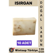 Wintoup #katısabun %100 Doğal Bitkisel El Yüz Saç Vücut Cilt Için Organik Isırgan Sabunu 120 Gram 10 Adet